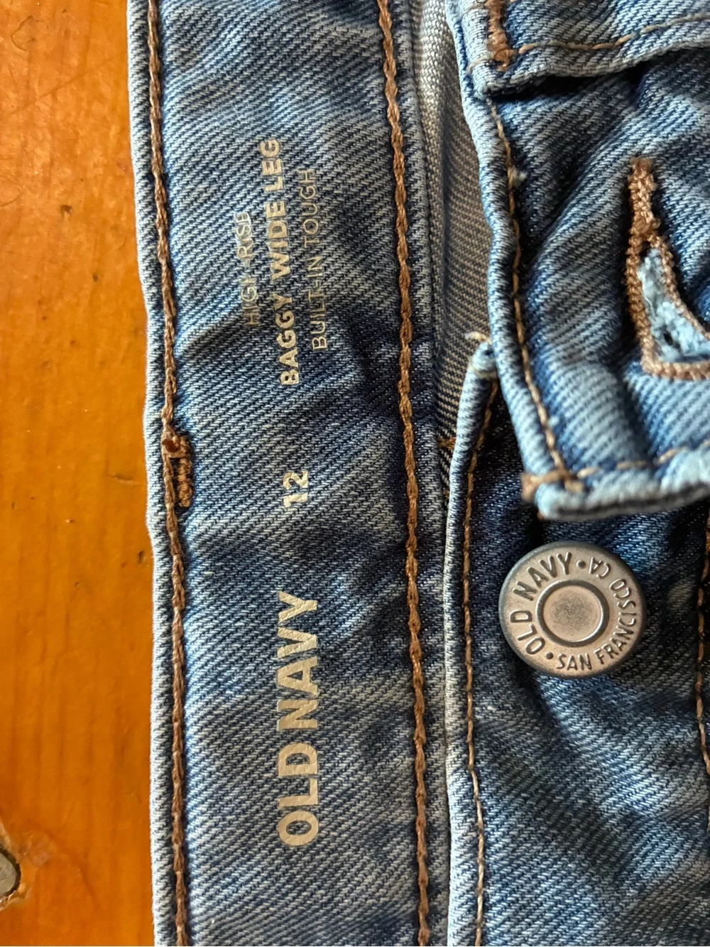 Old Navy Kids Wide-Leg Jeans in Light Blue Denim